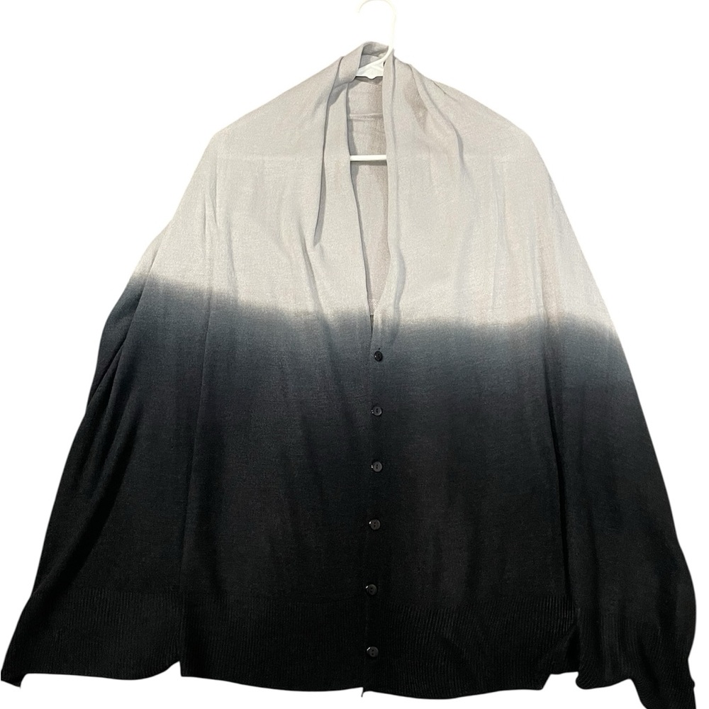 Gradient Grey and Blue Cardigan